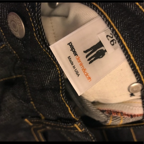 Paperdenim&cloth denim jeans w/ rainbow pockets - Picture 3 of 3